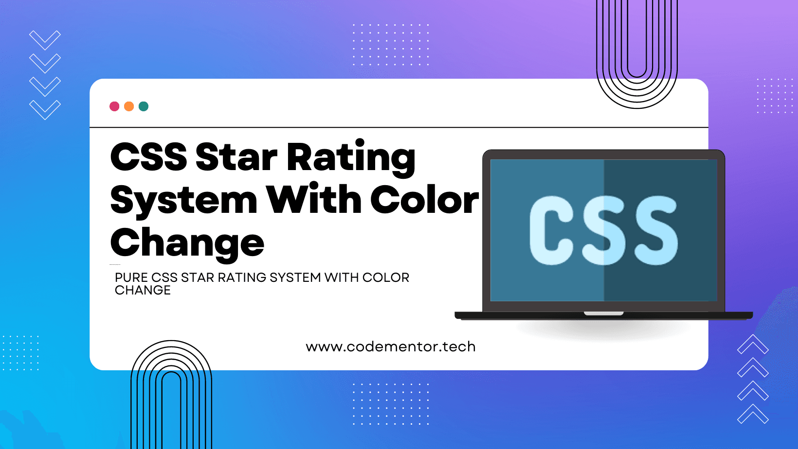 Pure CSS star rating system with color change - codementor.tech